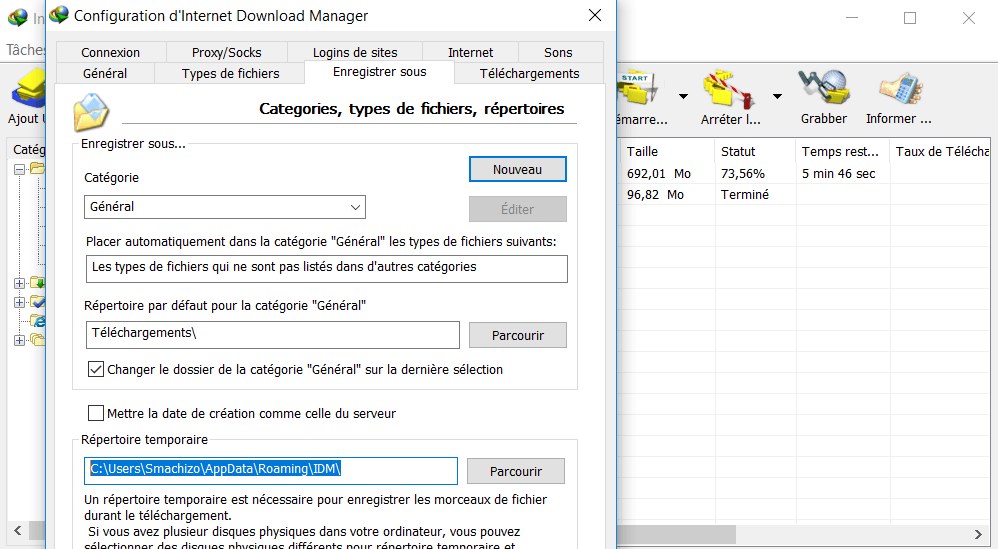IDM Options Enregistrer Sous - Comment Lire une Vid&eacute;o en Cours de T&eacute;l&eacute;chargement sur IDM avec VLC Media Player