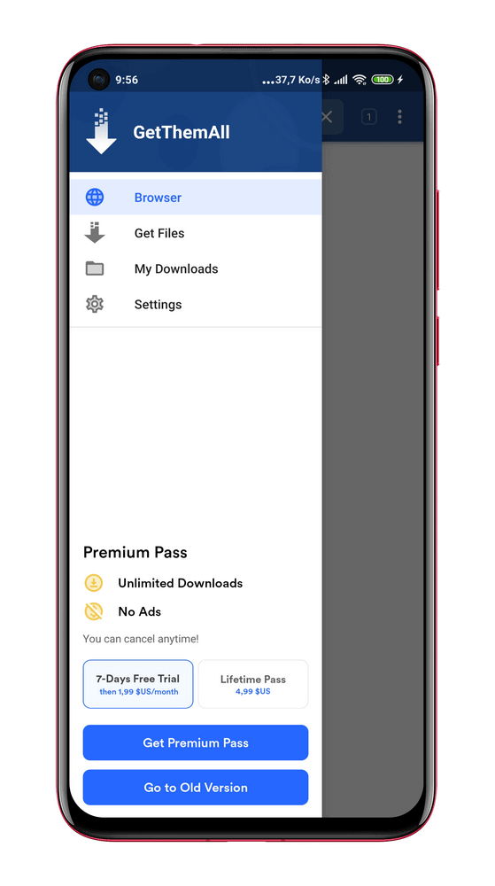 GetThemAll APK - IDM pour Android &ndash; Top 10 Gestionnaires de T&eacute;l&eacute;chargement pour Android